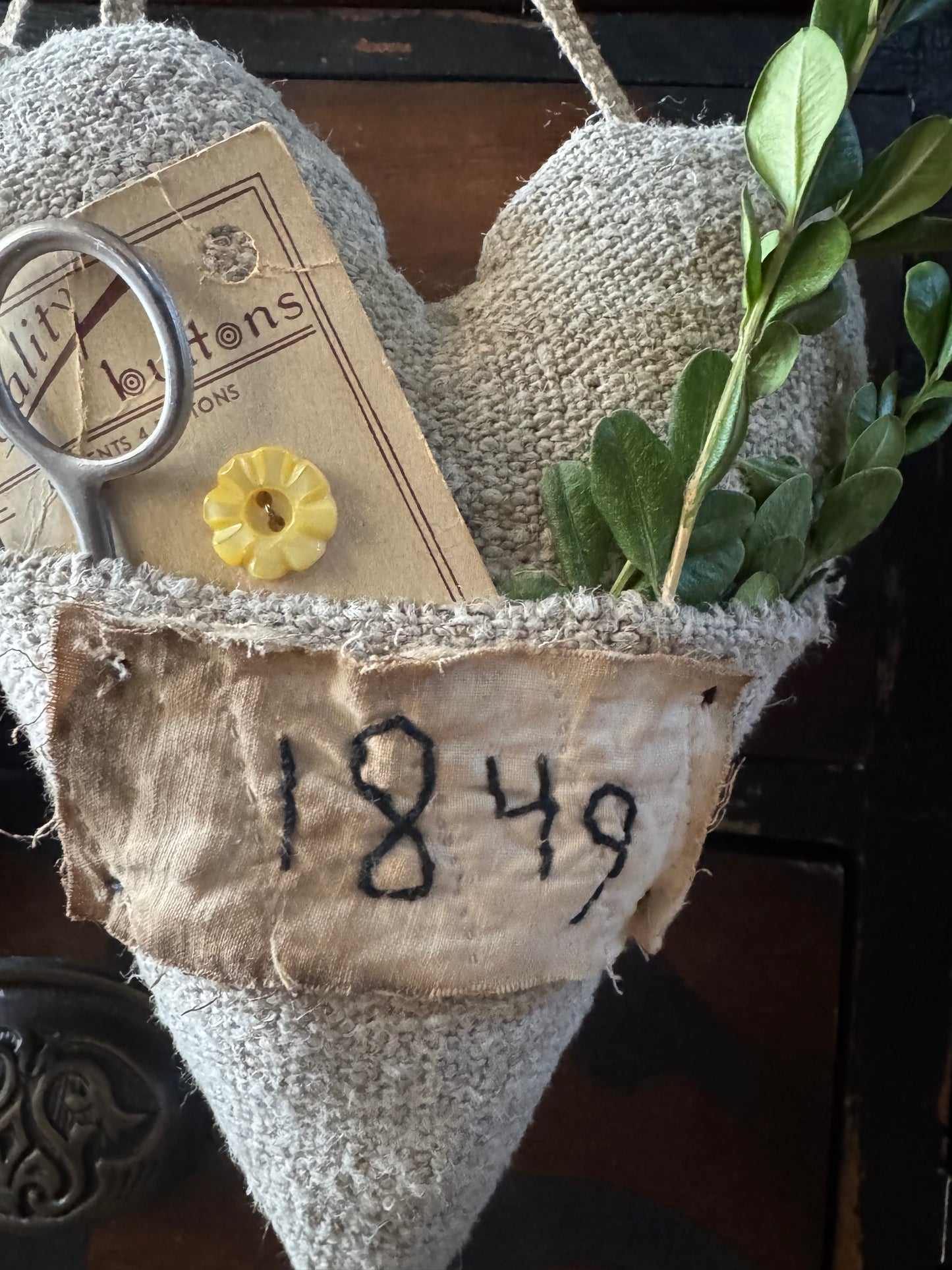 European Grain Sack Heart