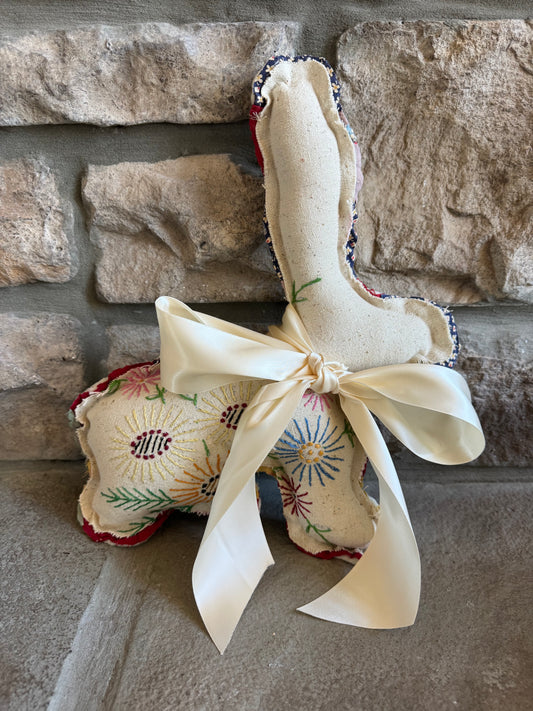 Sweet Embroidery Bunny Sitter