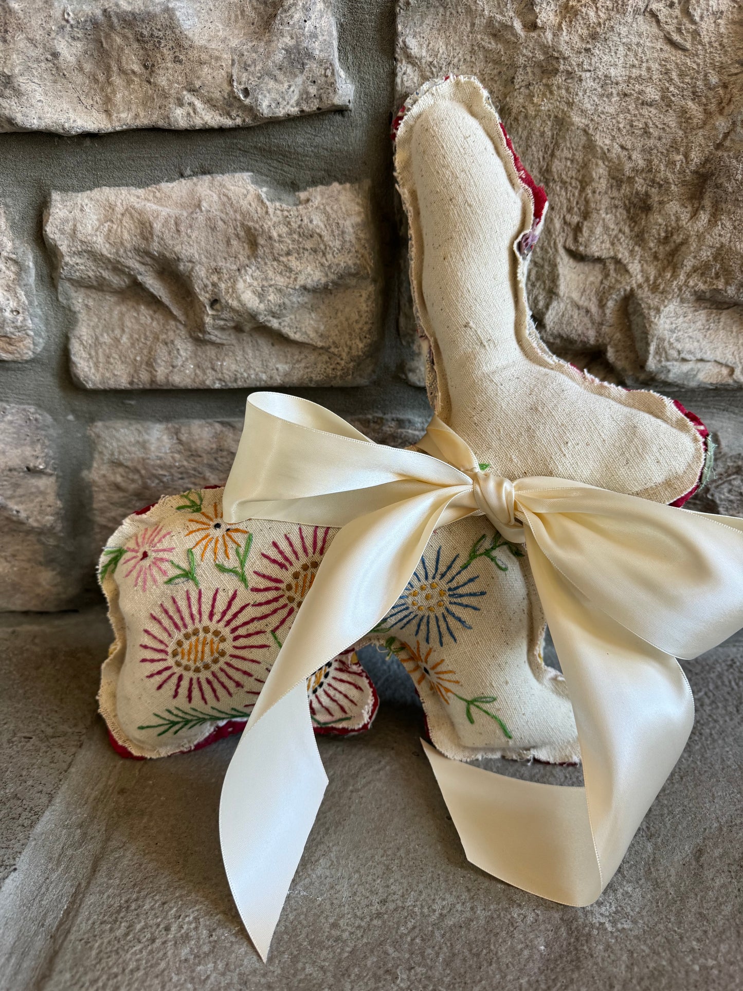 Sweet Embroidery Bunny Sitter